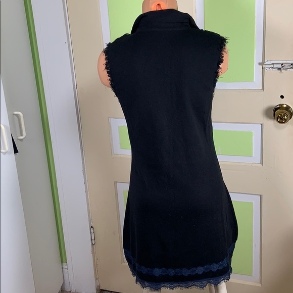 Free people tunic sweater dress small black - Picture 5 of 6